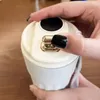 Waterflessen Lekvrije thermische beker Dubbelwandig geïsoleerde koffiekop met deksel voor thuis