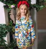 Princess Long Sleeve Autumn Brand Children Christmas Dress with Bag Printed Kids Dresses For Girls Clothing Y2001024261887