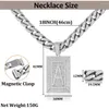 Chains Iced Out Square Initial Cuban Chain Letters Necklace For Women Men Name Hiphop Necklaces Party Jewelry Gifts