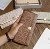 Genuine Letter Leather Women Designer Long Wallets Clutch Bags Personalized with Photo Folding Large Capacity Wallet Cell Phone Pocket Small Handbag 81952