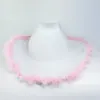 Berets Osobowość Puszysty pióra Brim Cowboy Hat Wide Pink Cowgirl All-mecz dla Mardi Gras Rave grający w akcesoria ubierania się