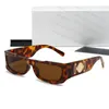 MOQ#1PCS Designer Small Frame Mirror Mens Solglasögon för kvinnor Unisex Goggle Beach utan någon valfri låda
