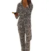 Dames nachtkleding pyjama plus size kleding dames flanel katoen huiskleding pak herfst winter geruite print slaaptopjes