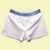 Sous-vêtements Hommes Doux Lâche Pur Coton Respirant Boxer Solide Sous-Vêtements Bref Taille Moyenne Culotte Short Simple Mâle Arro Pantalon