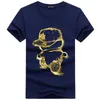 2024 Summer Mens T-shirt Youth Short Sleeved Fashion Cartoon Pattern Trend