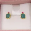 Stud Gold Bear Color Earrings With Amazonite And Ruby Ref Bear Jewelry 925 Sterling Andy Jewel 812783062601266