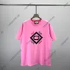 Europe Mens T Shirts 24SS Designer Tee Summer Color Embroidery Letter Printing Tshirt Kort ärm T Shirt Bomull Tshirts Black White Pink S-XXL