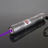 Pointeur Laser UV 405nm focalisable haute puissance, bleu Violet Violet avec 5 capuchons étoiles, lampes de poche Torches283I