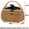 Totes Women Bamboo Bags Boemian Female Summer Beac andbag Lady Vintage Raan Knied Bag ollow andmade Woven Basket ToteH24219