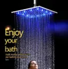 China Factory Supply Water Glow LED Color Change According To Water Temperature Bathroom Square Shower Head5845919