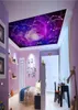 Tamanho personalizado 3d po papel de parede sala teto mural bela galáxia 12 constelação imagem pano de fundo papel de parede não tecido wa67057634011