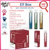 Elf Box 600 Puff 2% 5% 2ml Pod pré-rempli 450mAh Batterie 10 Saveurs Jetable Vape Pen Puffs 600 Kit