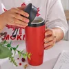 Vattenflaskor Creative Thermal Cup Safe Tumbler Mug Double-Layer Round Mouth Sealed Ceramics Liner Vakuum