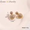 Brincos de garanhão 5 pares requintado pave zircônia cúbica bola redonda para mulheres banhado a ouro cz orelha studs presente delicado