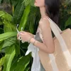 Sac tissé en paille de Style vacances, nouvel été, sac Portable tissé de loisirs de grande capacité pour femmes, sac à main de plage, sac à bandoulière, sac de shopping de voyage de week-end, offre spéciale