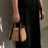 Totes Raan Soulder et sac sac de paille mode panier ig qualité et tissé été Beac femmes haut andleH24219