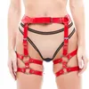 Strumpfbänder Fullyoung BDSM Bondage Sexy Leder Harness Gürtel Frauen Gothic Hosenträger Fetisch Strumpfband Strumpf Mode Oberschenkel PU Erotische Accessori