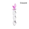 Gay Sex Products Butt Plug Vaginal Anal Stimulation Vibrator Beads Crystal Glass Dildo Penis for Women Toys Y240130