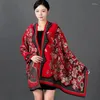 Eşarplar Moda Baskılı İmitasyon Kaşmir Sararlar Kadınlar Uzun Şal Seyahat Tersinir Eşarp Pashmina Lady Yumuşak Poncho Cape Bufanda