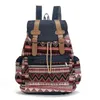 Backpack Retro Bohemian Schoolbag 2024 High Quality Women Canvas Vintage Ethnic Backpacks