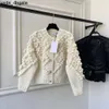 Chanelity Female Designer Sweater Three-dimensional Top Hand Crochet Cardigan Top-grade Sweater the Best Quality Ladies Coat in and Winter.