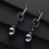 Boucles d'oreilles pendantes de luxe pour femmes, fête nigériane, grande boule, goutte, bijoux de mariée de mariage dubaï, A0157