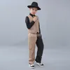 Kids and Adult Stage Wear Explosive Street Hippop Dancing Uniform Set Children Popping Performance Vest and Pants Suit Boys Stage Locking Dance Costume
