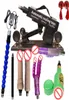 Produits de sexe meubles en ligne Machines de sexe pour femmes Masturbation automatique faisant la machine d'amour avec un gros gode noir Vibration Sex3214092