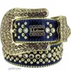 Belts Designer Belt BB Simon voor mannen Women glanzende diamant zwart op blauw wit met bling steentjes als cadeau 5VL0 b5g2 rns0