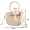 Shoulder Bags Boemia Lace Straw Bag Women andmade Raan Beac Large Capacity andle Vacation Travel Lady Purse TotH24219