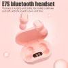 E7S TWS Trådlösa hörlurar Bluetooth Earphones Bass Headset med Mic Sport Noise Refering Earbuds för Xiaomi Redmi iPhone TWS trådlösa hörlurar