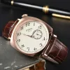 Nowe oryginalne zegarki marki AAA dla Mens Classic 82035R Specjalne Crooked Dial Na rękę luksusowe fuls case kwarcowe zegary męskie