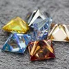 Loose Gemstones Colors Princess Cut Moissanite Stones VVS1 Passed Diamond Tester With GRA Report