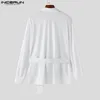 Men's Jackets INCERUN Tops 2024 Korean Style Stylish Men Zipper Design Coats Casual Selling Loose Solid Long Sleeved S-5XL