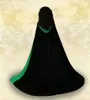 Gothique à capuche velours Cape gothique Wicca Robe sorcellerie médiévale Larp Cape femmes vestes de mariage enveloppes manteaux fille Cloak4056326