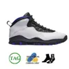 Jumpman 10 10s Chicago Flag Льняная сталь Двойной никель Shadow Bulls Over Drake Черная Леди Свободы Лесной камуфляж Прохладный серый Баскетбольные кроссовки с порошком в честь 10-летия