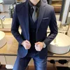 Abiti da uomo Blazer Jakcet Gilet Pantaloni / Boutique Moda Tinta unita Uomo Formale Abito da ufficio da uomo Casual Abito slim Abito da sposa