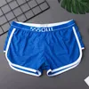 Sous-vêtements Sexy Hommes Élastique Soie De Glace Sans Couture Respirant Maille Boxer Slip Poche Sous-Vêtements Shorts Troncs Lâche Mâle Court