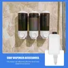 Sıvı Sabun Dispenser 3 Set aksesuarları Cam Dispener Duş Sistemi El İç Şişeler Konteyner için