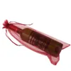 Present Wrap Sheer Organza Wine Bottle Cover Delicate Bags Bag 37x15cm