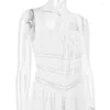 Casual Jurken Sexy Witte Slipdress Mooie Kant Patchwork Een Lijn Vakantie Party Vrouwen Zomer Mini LM077