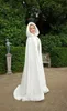 Cape de mariage avec capuche en fausse fourrure, longue robe de mariée d'hiver en Satin, sur mesure, 8119688