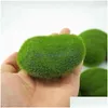 Decorative Flowers Wreaths Artificial Fake Moss Rock Eternal Life Green Plants Grass Landscape Mini Crafts St Mattress For Home El Dh3Ey