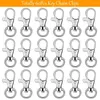 Keychains 240Pcs Swivel Snap Hooks Includes Key Chain Clips Ring With Eye Pins And Open Jump Rings For Keychain DIY Crafts