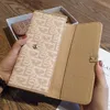 Designer Femmes Véritable Cuir Lettre Portefeuilles longs Pochettes Portefeuille personnalisé avec photo Portefeuille pliant de grande capacité Poche pour téléphone portable petit sac à main