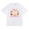 Marque de mode américaine tempêtes jamais dernière Rose miroir magique hommes et femmes décontracté à manches courtes T-shirt