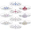 Hårklämmor Barrettes 3st Set Girls Princess Rhinestone Crown Colorful Crystal Tiara Pannband för barn brud bröllop smycken acce303b