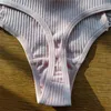 Calcinha feminina 3 pçs/set simples renda algodão tanga mulheres sexy g-strings listra roupa interior senhoras cuecas conjunto