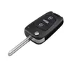 Bilstyling 3 -knapps vikning Flip Car Nyckelfodral för Kia Rio Remote Key FOB Cover Replacement med ocut Blade7280173