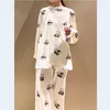 Women's Sleepwear One Piece Ladies Dress Pajamas Nightgowns Homewear Room Wear Panda Cute Clothes Long Sleeve